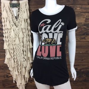 Occasion | Cali Graphic Tunic Tee Rhinestone‎